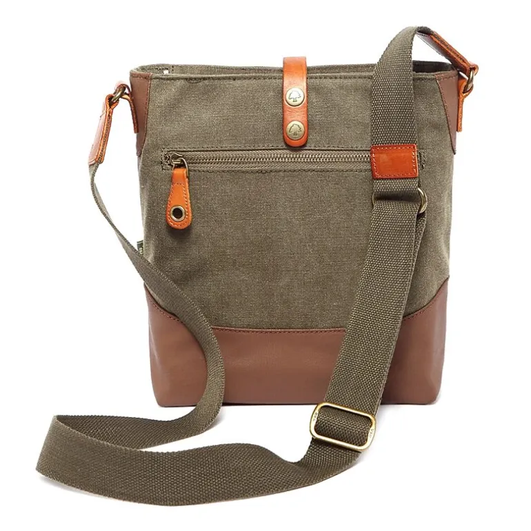 TSD Brand Redwood Crossbody Messenger Bag