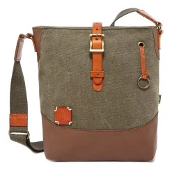 TSD Brand Redwood Crossbody Messenger Bag