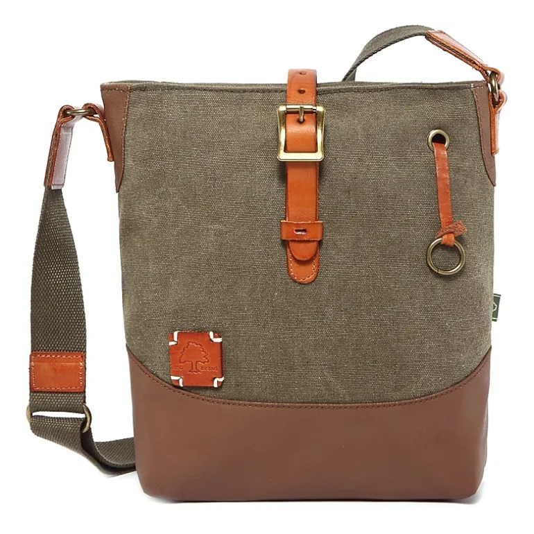 TSD Brand Redwood Crossbody Messenger Bag