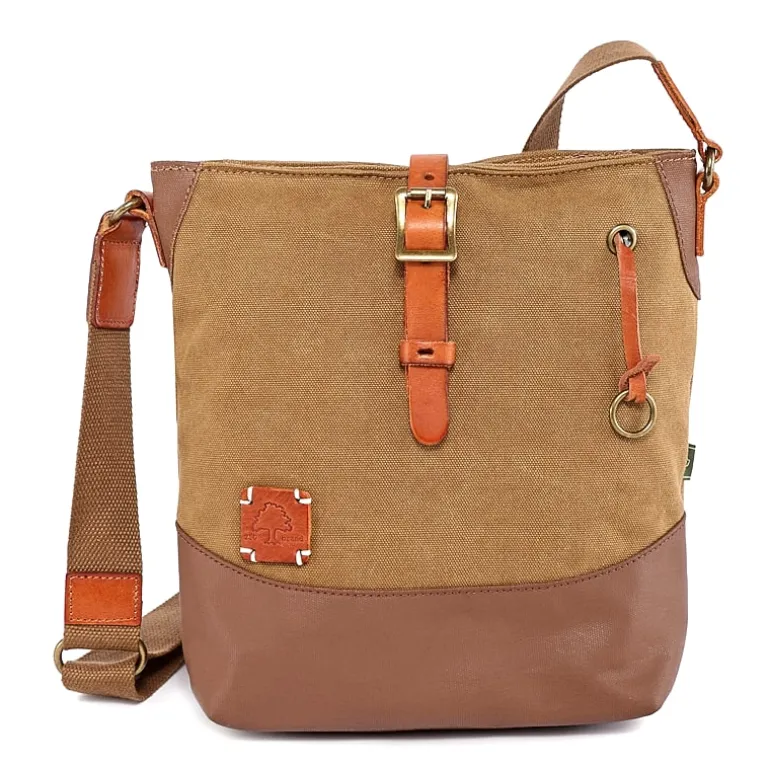 TSD Brand Redwood Crossbody Messenger Bag