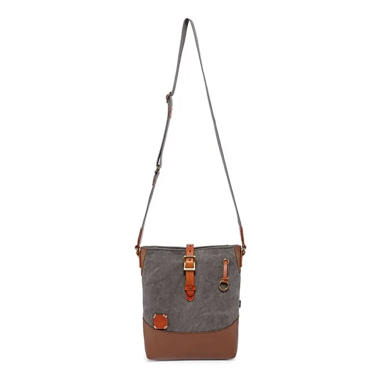 TSD Brand Redwood Crossbody Messenger Bag