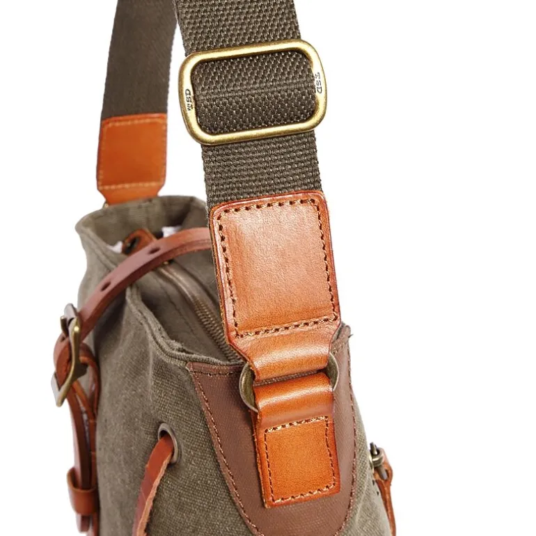 TSD Brand Redwood Crossbody Messenger Bag
