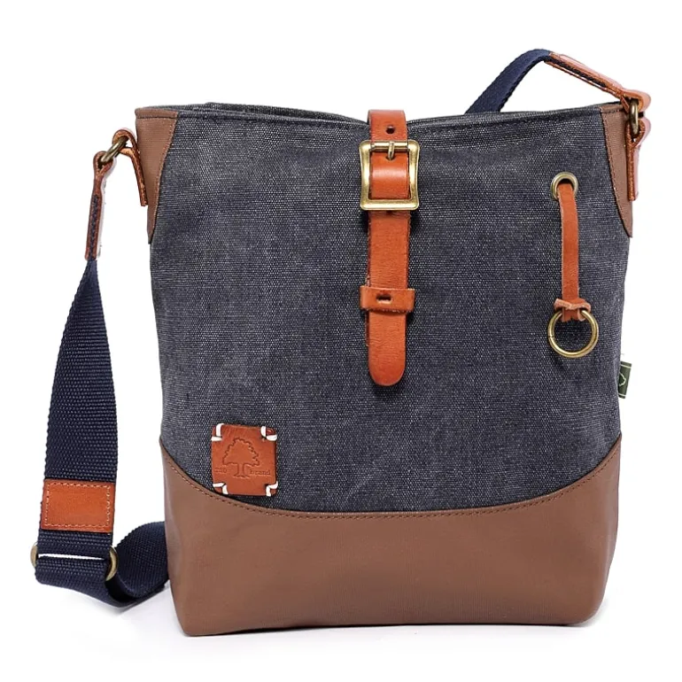 TSD Brand Redwood Crossbody Messenger Bag