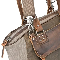 TSD Brand Tapa 2-Tone Satchel Messenger Bag