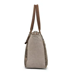 TSD Brand Tapa 2-Tone Satchel Messenger Bag