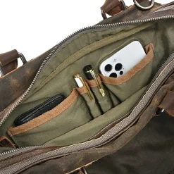 TSD Brand Tapa 2-Tone Satchel Messenger Bag