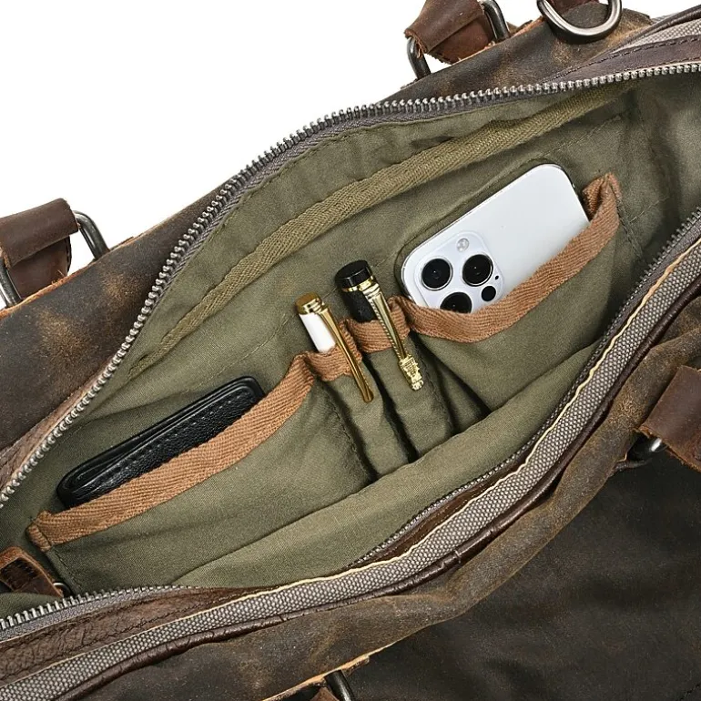 TSD Brand Tapa 2-Tone Satchel Messenger Bag