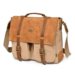 TSD Brand Valley Oak Messenger Bag