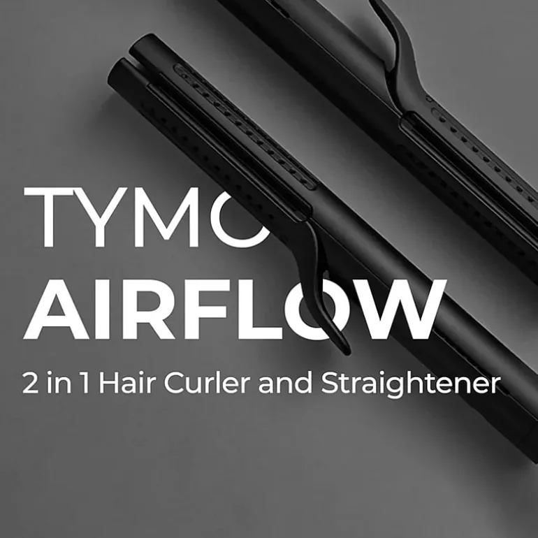 TYMO Airflow 50s Fast Heat Up 1" 2 In 1 Curler & Flat Iron Flat Iron
