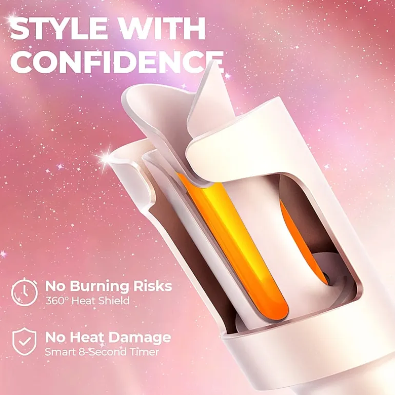 TYMO Curlgo 1" One-Click Cordless Auto Curling Iron