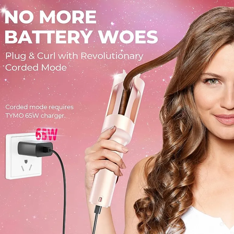 TYMO Curlgo 1" One-Click Cordless Auto Curling Iron