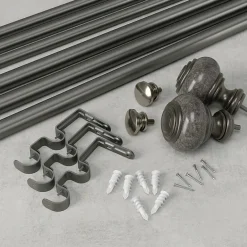Umbra Marble Knob Double Curtain Rod