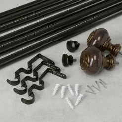 Umbra Marble Knob Double Curtain Rod