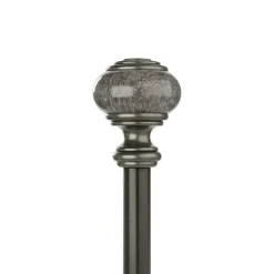 Umbra Marble Knob 1 IN Adjustable Curtain Rod
