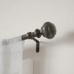 Umbra Marble Knob 1 IN Adjustable Curtain Rod