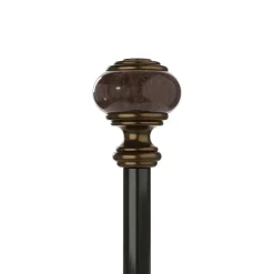 Umbra Marble Knob 1 IN Adjustable Curtain Rod