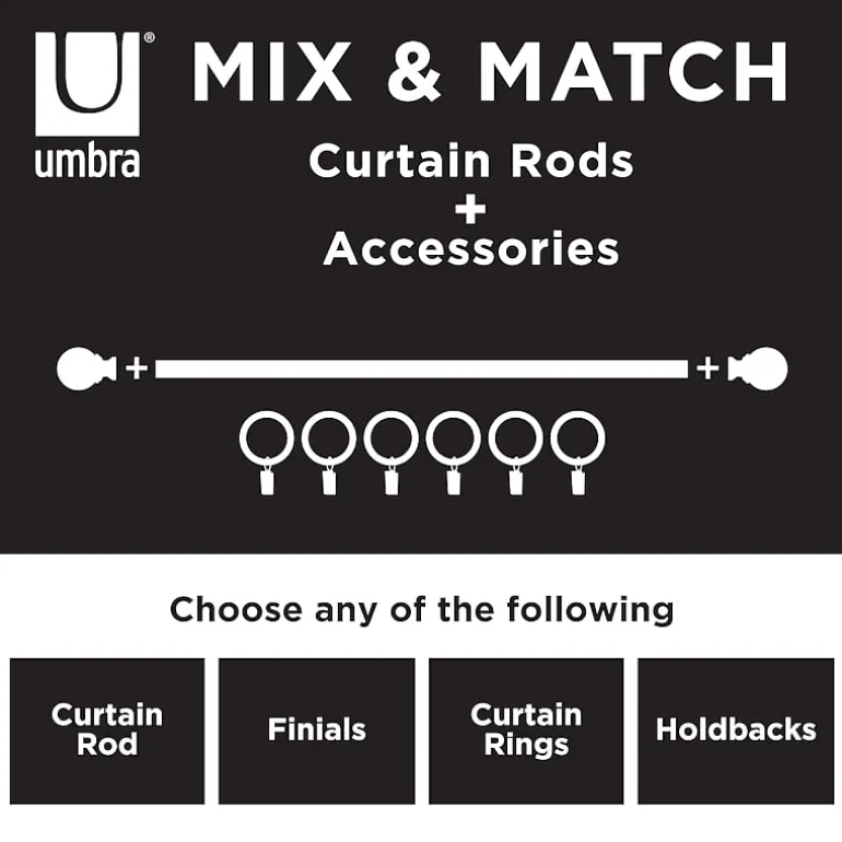 Umbra Mix & Match Acrylic Column 2-pc. Finials