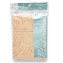 Underscore Cotton Womens 3 Pack Brief Panty