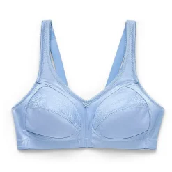 Underscore Fashion Plus Comfort Lace Trim Unlined Wireless Full Coverage Bra