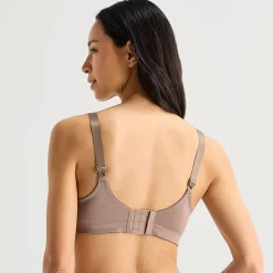 Underscore Fashion Plus Comfort Lace Trim Unlined Wireless Full Coverage Bra
