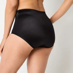 Underscore Rainbow Stretch Satin Lace Trim Control Briefs