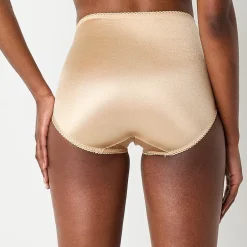 Underscore Rainbow Stretch Satin Lace Trim Control Briefs
