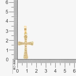 Unisex Adult 14K Gold Cross Pendant