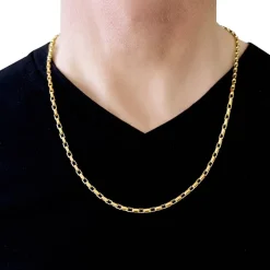 Unisex Adult 14K Gold 24 Inch Box Chain Necklace