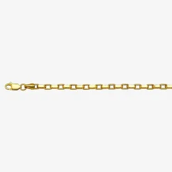 Unisex Adult 14K Gold 24 Inch Box Chain Necklace