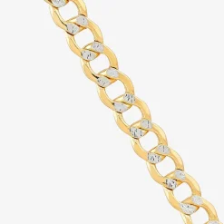 Unisex Adult 14K Gold 16 Inch Curb Chain Necklace