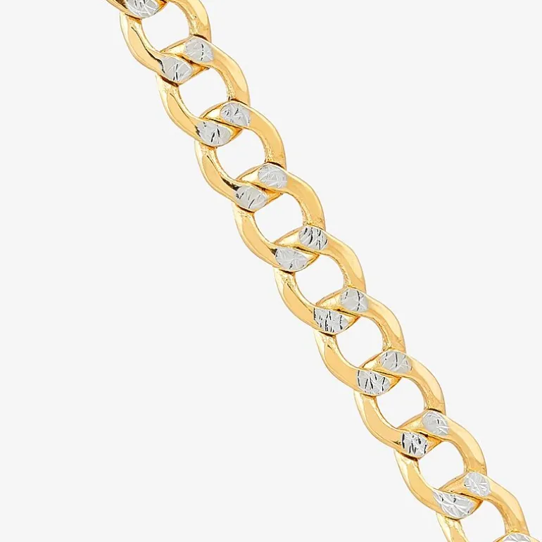 Unisex Adult 14K Gold 16 Inch Curb Chain Necklace