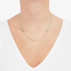 Unisex Adult 14K Gold 18 Inch Link Chain Necklace