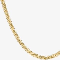 Unisex Adult 14K Gold 20 Inch Wheat Chain Necklace