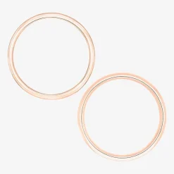 Unisex Adult 10K Gold Wedding Ring Set