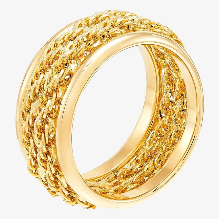 Unisex Adult 10.5MM 10K Gold Band