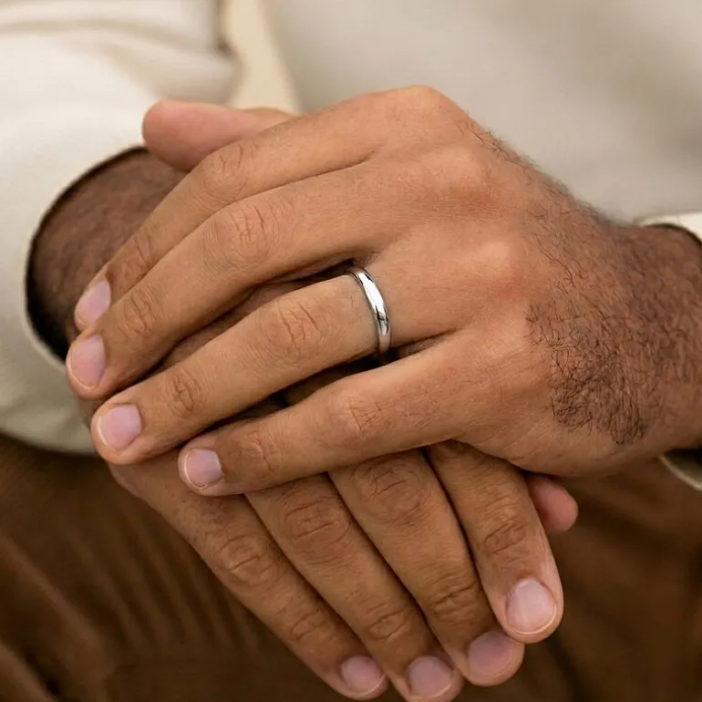 Unisex Adult 3MM Platinum Wedding Band