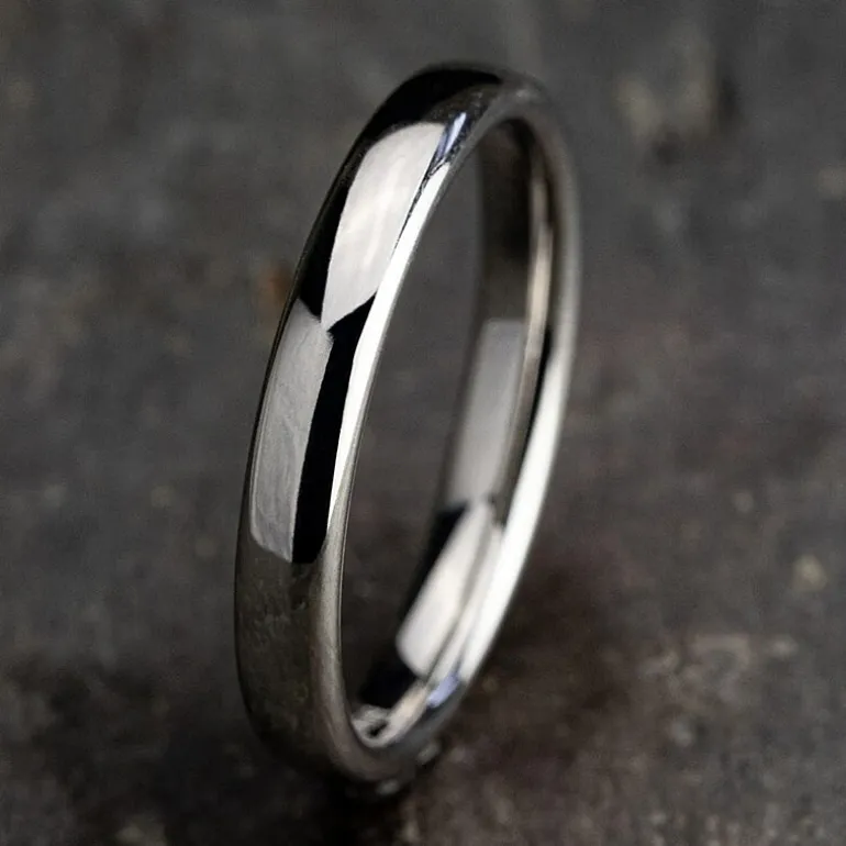 Unisex Adult 3MM Platinum Wedding Band