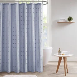 Urban Habitat Maize Cotton Yarn Dyed Jacquard Shower Curtain