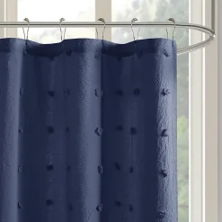 Urban Habitat Maize Cotton Yarn Dyed Jacquard Shower Curtain