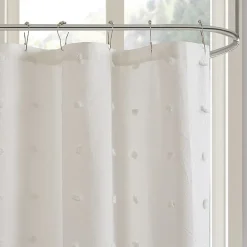 Urban Habitat Maize Cotton Yarn Dyed Jacquard Shower Curtain