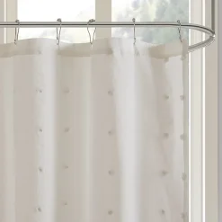 Urban Habitat Maize Cotton Yarn Dyed Jacquard Shower Curtain