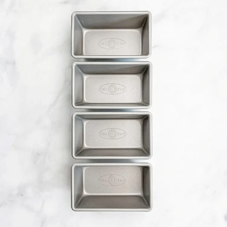 USA Pan 4-pc. Non-Stick Mini Loaf Pan Set