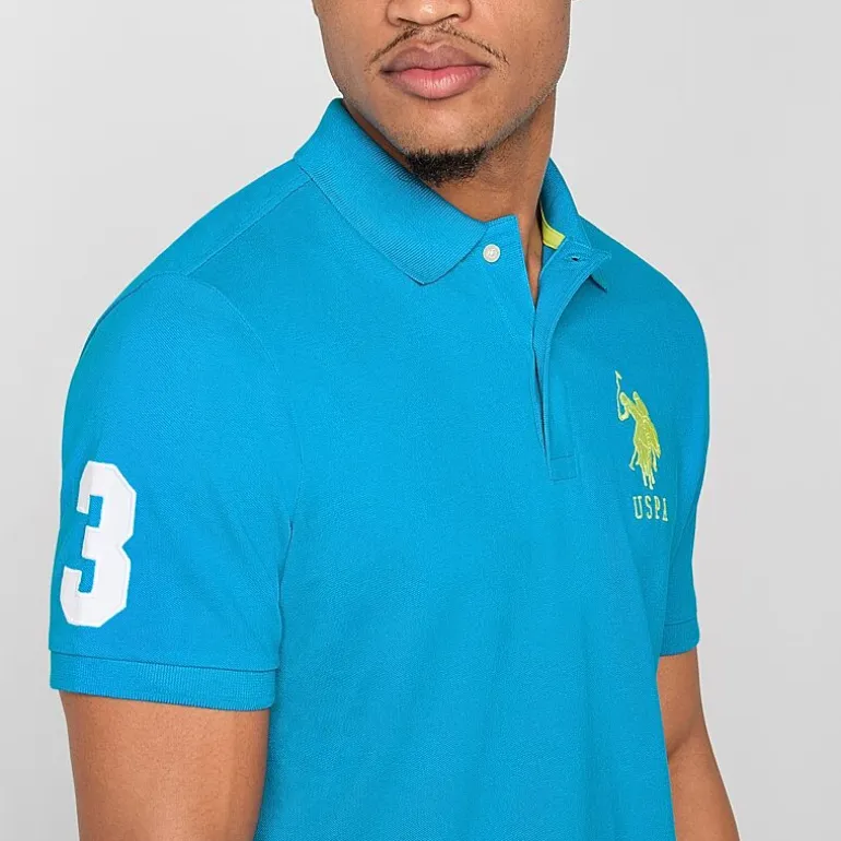 U.S. Polo Assn. Big Pony Pique Mens Regular Fit Short Sleeve Polo Shirt