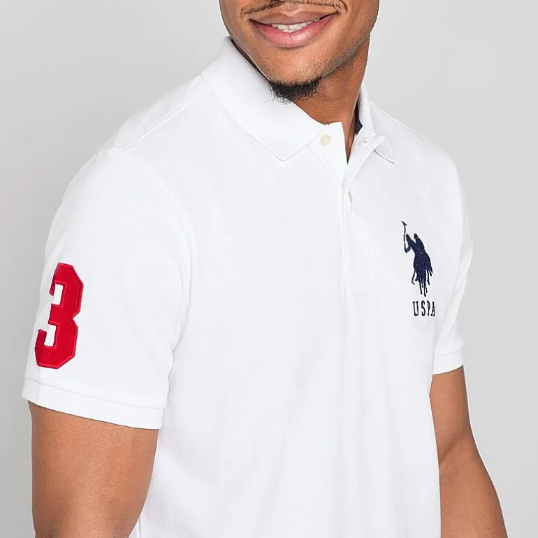 U.S. Polo Assn. Big Pony Pique Mens Regular Fit Short Sleeve Polo Shirt