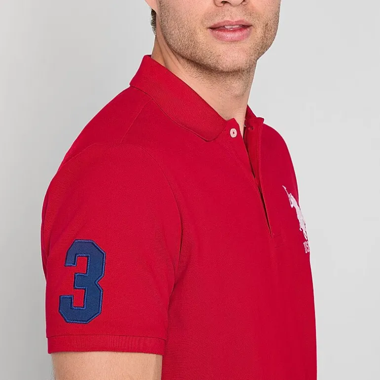 U.S. Polo Assn. Big Pony Pique Mens Regular Fit Short Sleeve Polo Shirt