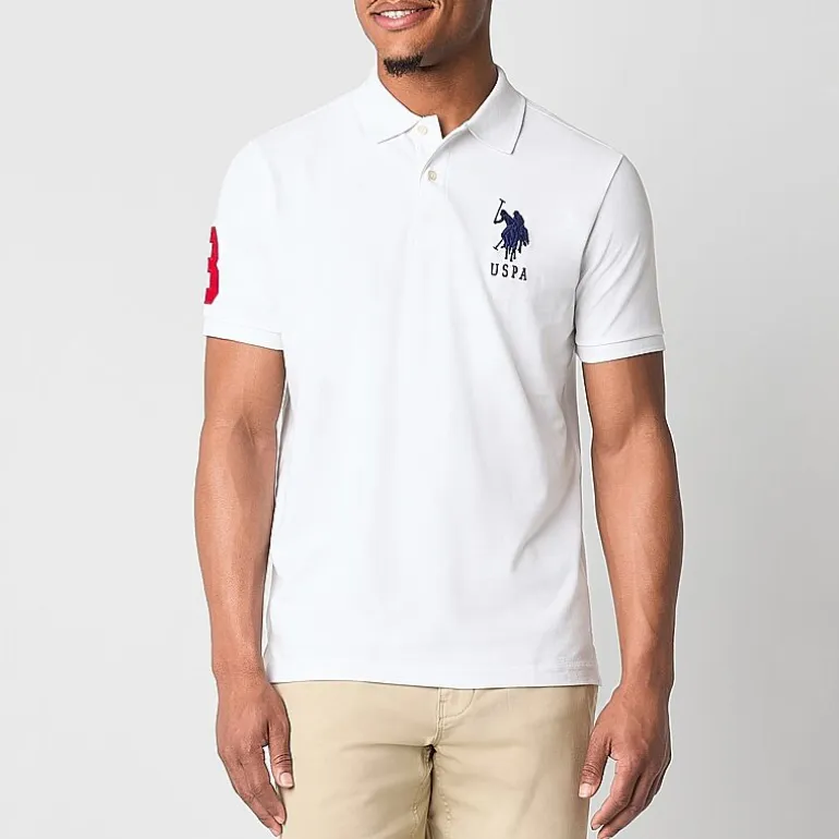 U.S. Polo Assn. Big Pony Pique Mens Regular Fit Short Sleeve Polo Shirt