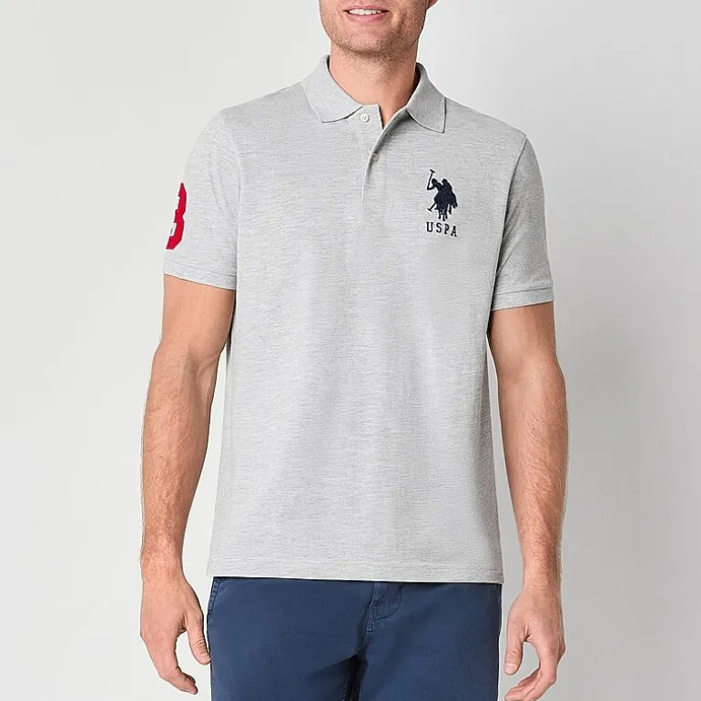 U.S. Polo Assn. Big Pony Pique Mens Regular Fit Short Sleeve Polo Shirt