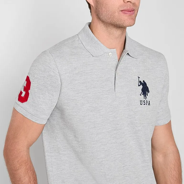 U.S. Polo Assn. Big Pony Pique Mens Regular Fit Short Sleeve Polo Shirt