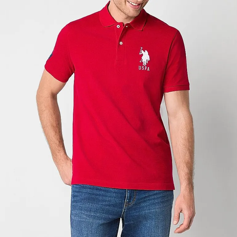 U.S. Polo Assn. Big Pony Pique Mens Regular Fit Short Sleeve Polo Shirt