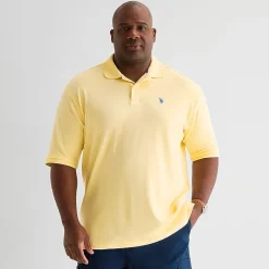 U.S. Polo Assn. Interlock Big and Tall Mens Classic Fit Short Sleeve Polo Shirt